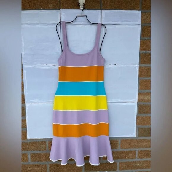 Tanya Taylor Noreen Colorblock Dress large - Picture 4 of 16